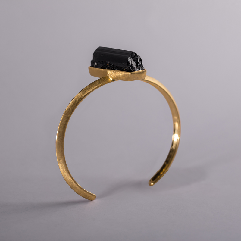 18K gold bracelet with sheryl crystal and red ruby